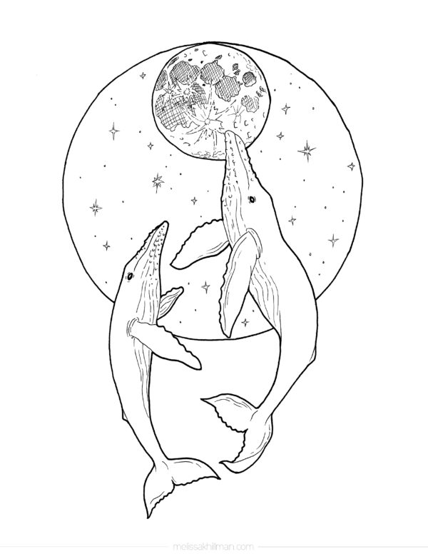 “Whales” Coloring Page