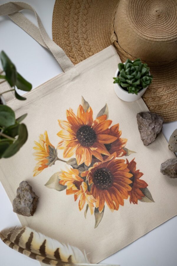 Sunflower Tote Bags - Image 2