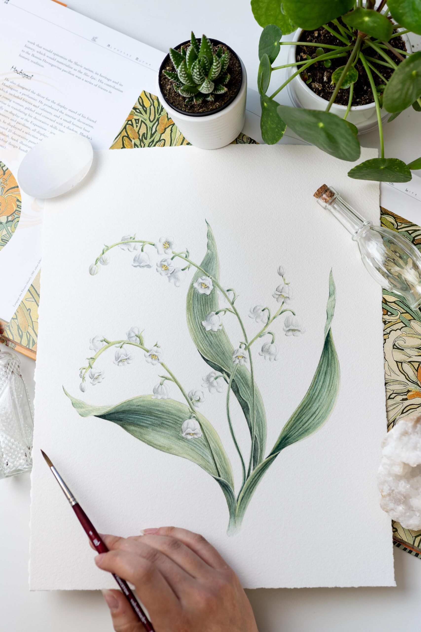 Lily of the Valley Original Painting