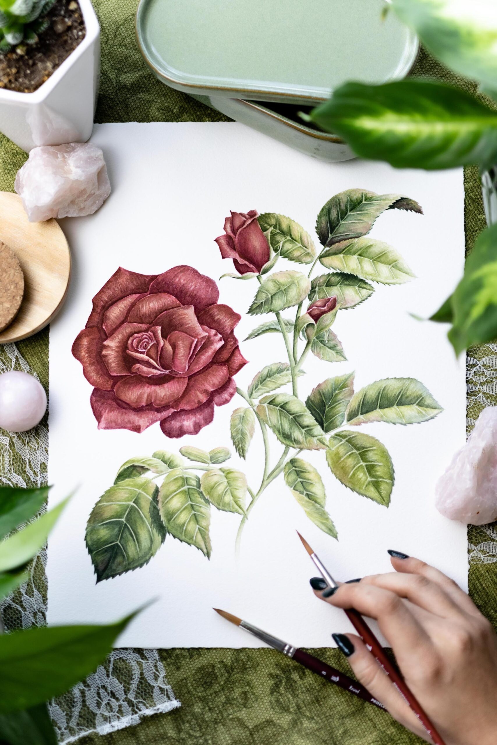 Rose Original Painting