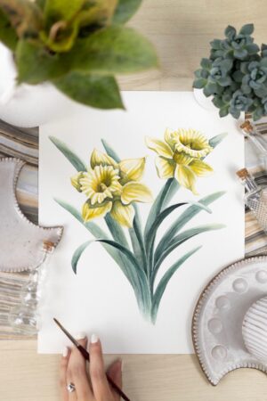 Daffodil Original Painting