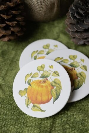 Pumpkin Coasters