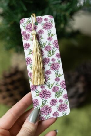 Mauve Peony Bookmarks