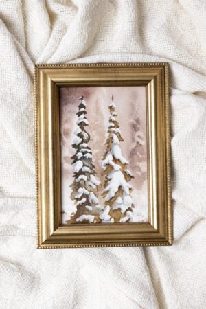 Winter Trees Framed Fine Art Print