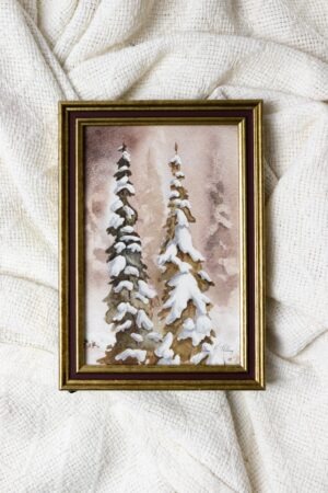 Winter Trees Framed Fine Art Print