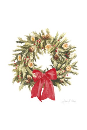 Christmas Wreath Fine Art Print