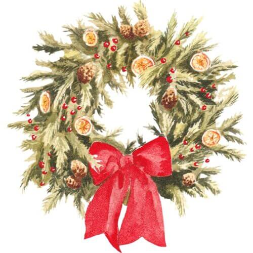 Christmas Wreath Fine Art Print